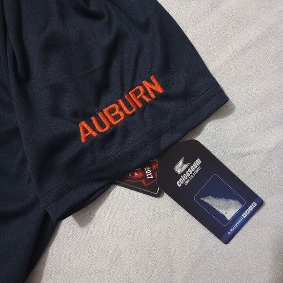 Colosseum Men's Large Auburn Tigers Polo Shirt New With Tags Short Sleeve - Picture 7 of 10